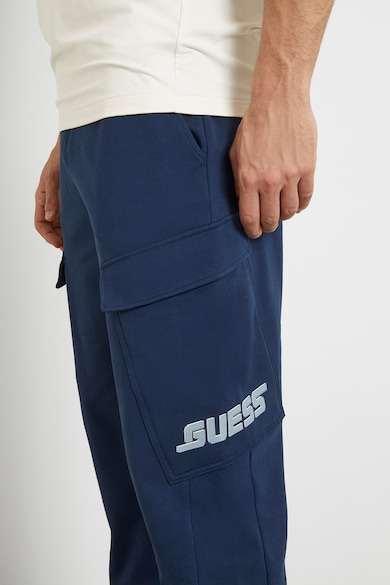 GUESS Памучен спортен панталон с джобове встрани Мъже