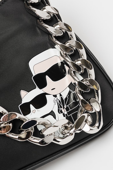 Karl Lagerfeld K/Ikonik 2.0 logómintás táska láncos fogantyúval női