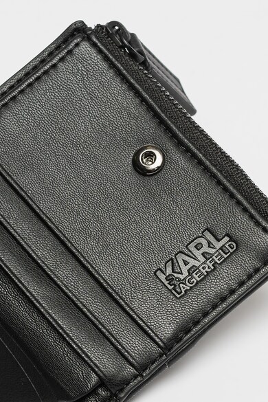 Karl Lagerfeld Kushion pliszírozott műbőr pénztárca női