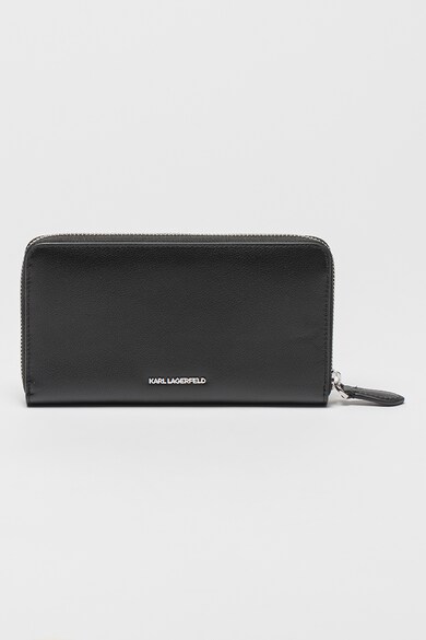 Karl Lagerfeld Cipzáros bőrpénztárca logómintával női