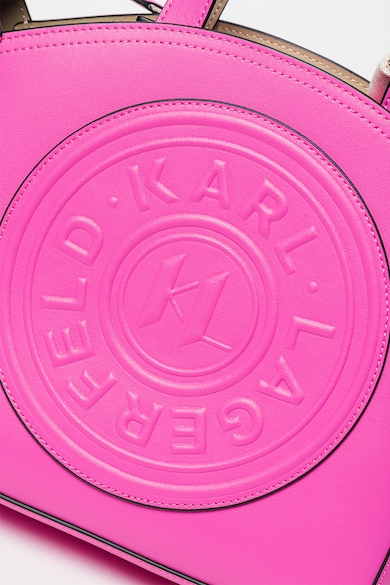 Karl Lagerfeld Малка кръгла чанта от кожа Жени