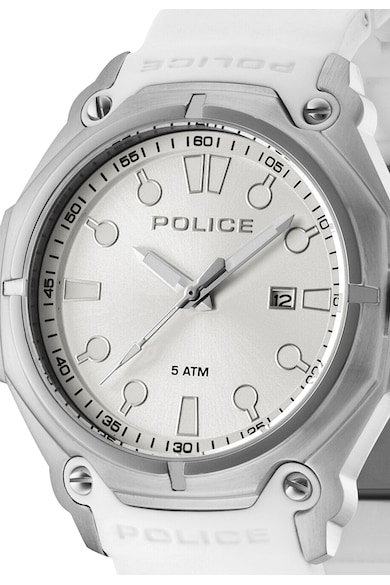 Police Часовник Protector в сребристо и бяло Мъже