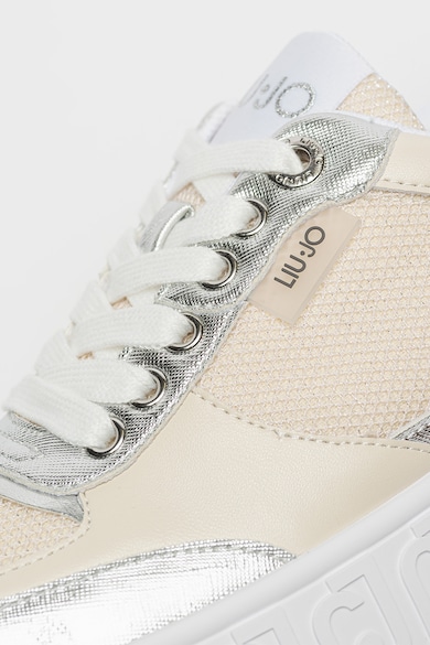 Liu Jo Lovely műbőr sneaker hálós anyagbetétekkel női