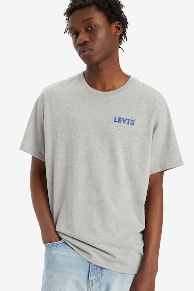 Levi's Tricou cu decolteu la baza gatului si imprimeu logo Barbati