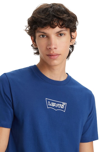 Levi's Tricou de bumbac cu logo cauciucat Barbati