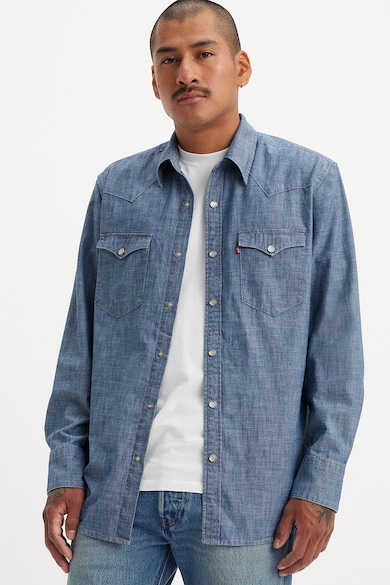 Levi's Camasa de denim cu buzunare pe piept Barstow Barbati