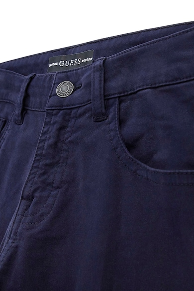 GUESS Pantaloni din amestec de bumbac cu model cu 5 buzunare Baieti