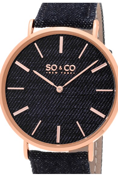 SO&CO New York Ceas bleumarin cu aspect de denim SoHo Femei