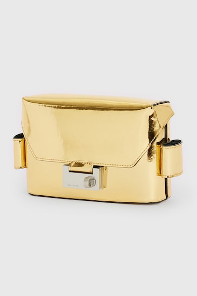 AllSaints Лачена кожена чанта Frankie с конвертируем дизайн Жени