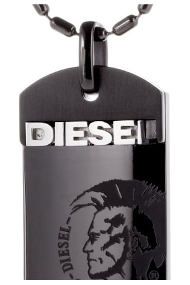 Diesel Black Nyaklánc Szögletes Lánccal férfi