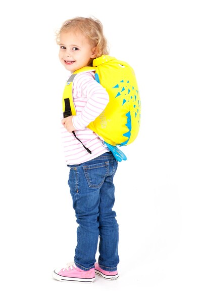 Trunki Rucsac galben cu design peste Fete