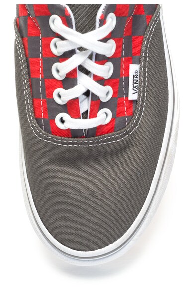 Vans Tenisi gri cu rosu in carouri Era,  unisex, 8 Femei