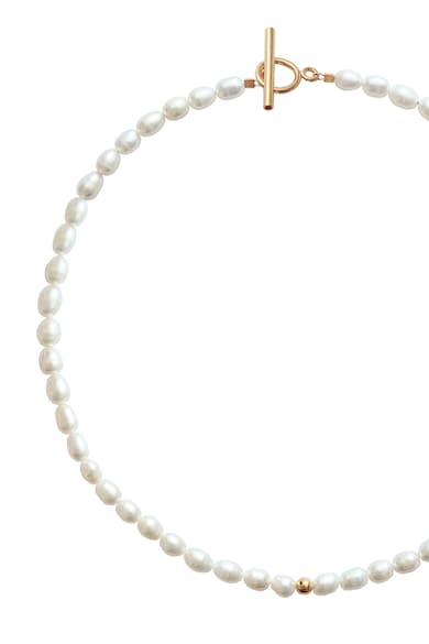 Lisa&Co. Colier placat cu aur de 14K si decorat cu perle de cultura Femei