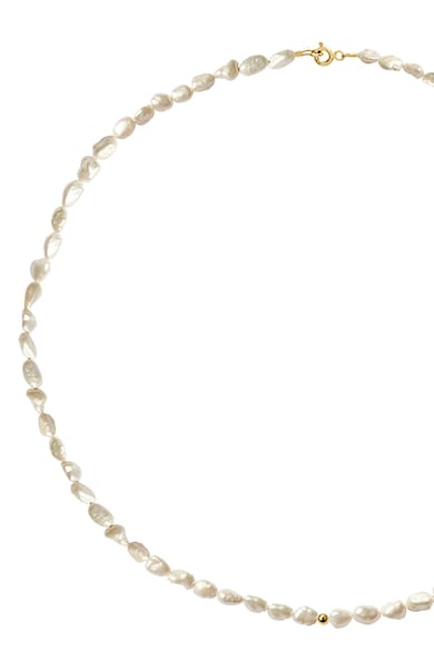 Lisa&Co. Colier placat cu aur de 14K si decorat cu perle de cultura Femei
