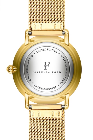 Isabella Ford Часовник от неръждаема стомана с мрежеста верижка Жени
