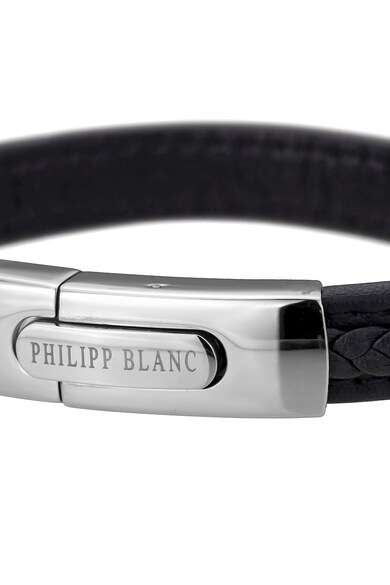Philipp Blanc Bőr karkötő logós részlettel férfi
