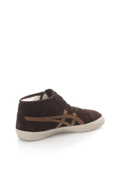 Onitsuka Tiger Tenisi mid-high maro inchis de piele intoarsa Fader Femei