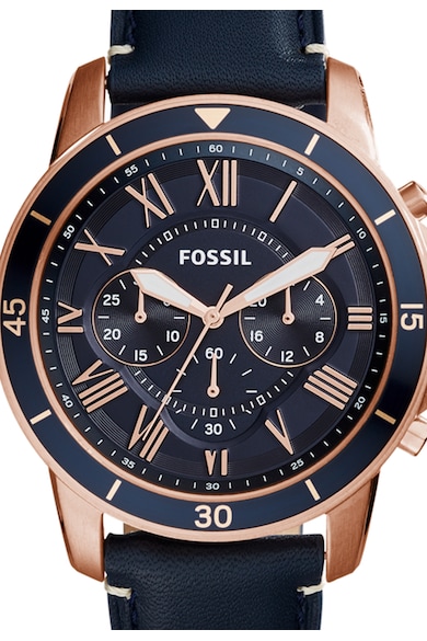 Fossil Grant Sport Tengerészkék Karóra Bőrszíjjal férfi