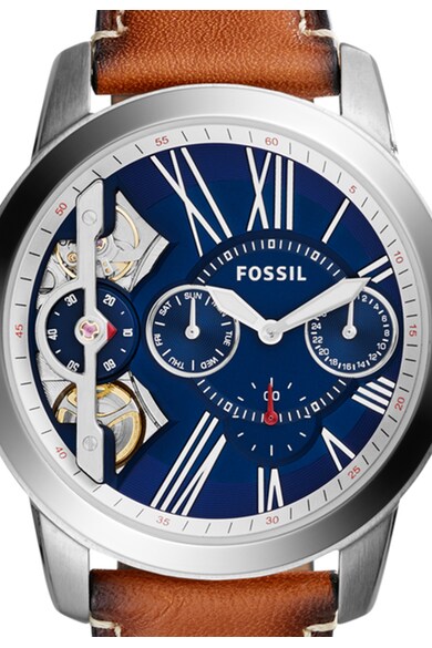 Fossil Ceas mecanic maro deschis Grant Twist Barbati