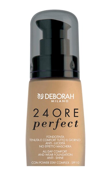 Deborah Milano Fond de ten  24 Ore Perfect Anti-Shine 03 Caramel Beige SPF 10, 30 ml Femei