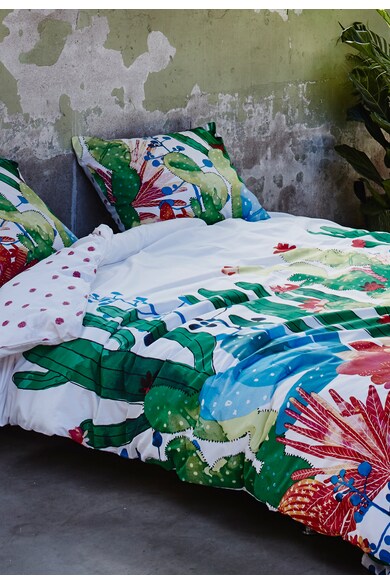 Covers & Co. Set de pat multicolor cu imprimeu Cactus Femei