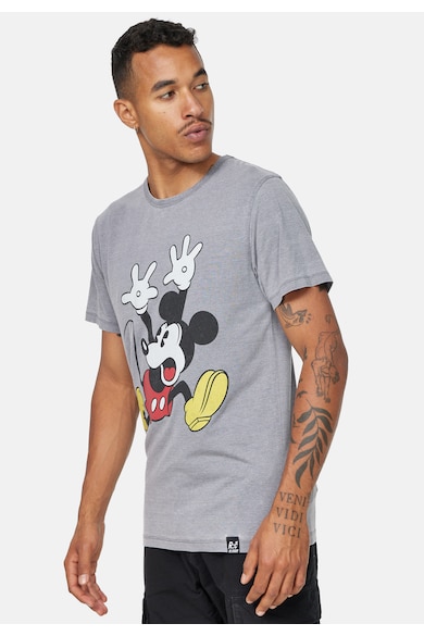 Recovered Tricou cu imprimeu decolorat Mickey Mouse Barbati