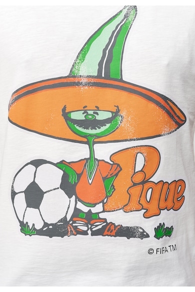 Recovered Tricou din bumbac cu imprimeu grafic FIFA World Cup 1986 Mascot 3283 Barbati
