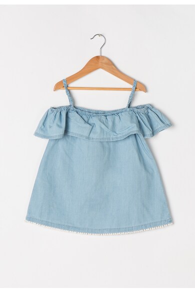 Tom Tailor Kids Top bleu cu volan Fete