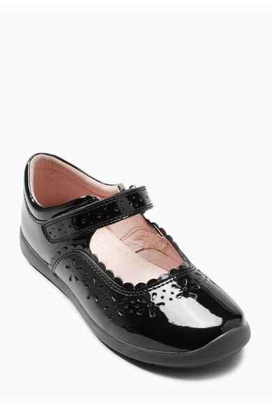 NEXT Pantofi Mary Jane negri de piele lacuita Fete