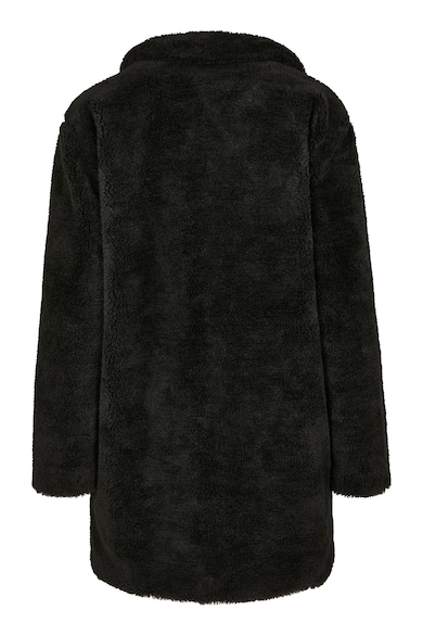 Urban Classics Уголемено палто от еко вълна със скосени джобове Жени