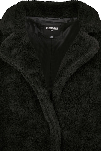 Urban Classics Уголемено палто от еко вълна със скосени джобове Жени