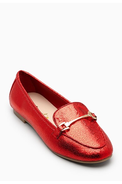 NEXT Pantofi loafer rosii cu aspect crapat Fete