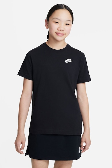 Nike Tricou de bumbac cu decolteu la baza gatului Sportswear Fete