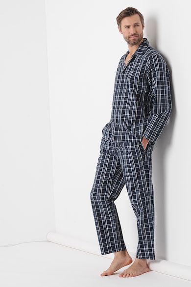 BOSS Pijama lunga cu model in carouri Barbati