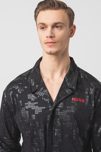HUGO Дълга пижама с лого Мъже
