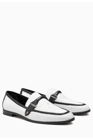 NEXT Pantofi loafer alb cu negru Femei