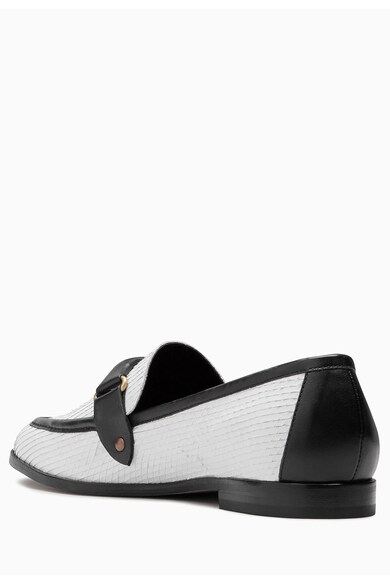 NEXT Pantofi loafer alb cu negru Femei