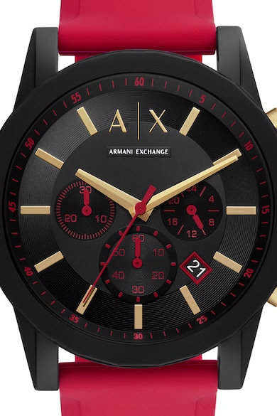 ARMANI EXCHANGE Set de ceas cronograf si eticheta pentru bagaj Barbati