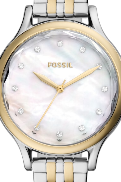 Fossil Двуцветен часовник със седефен циферблат Жени