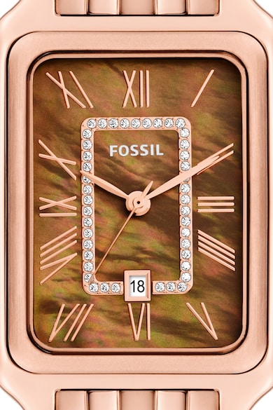 Fossil Правоъгълен часовник от неръждаема стомана Жени