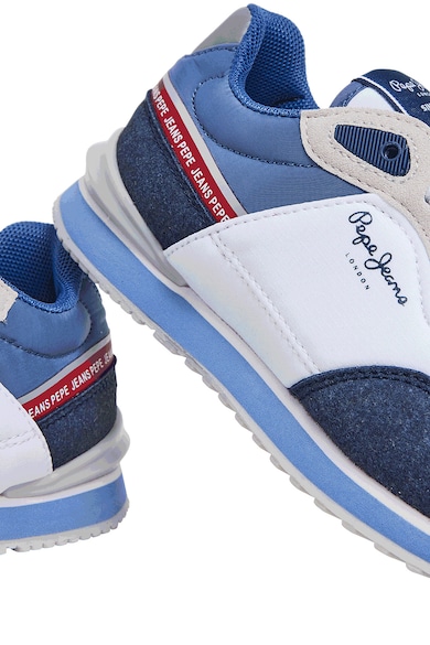 Pepe Jeans London Sneaker nyersbőr hatású részletekkel Fiú