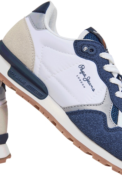 Pepe Jeans London Sneaker nyersbőr hatású részletekkel Fiú