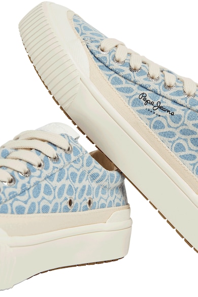 Pepe Jeans London Mintás flatform cipő női