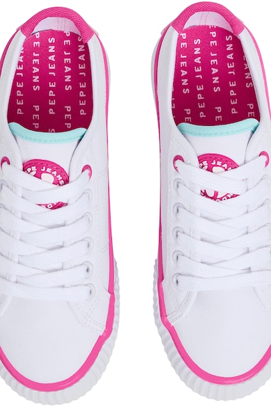 Pepe Jeans London Текстилни спортни обувки с лого Момичета