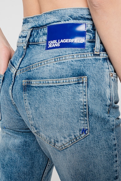 KARL LAGERFELD JEANS Straight fit farmernadrág kivágással a derékrészen női