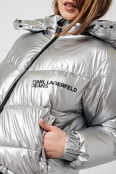 KARL LAGERFELD JEANS Steppelt télikabát levehető kapucnival női