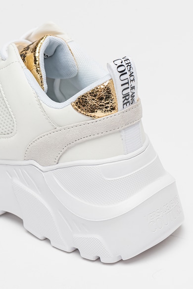 Versace Jeans Couture Telitalpú sneaker nyersbőr részletekkel női