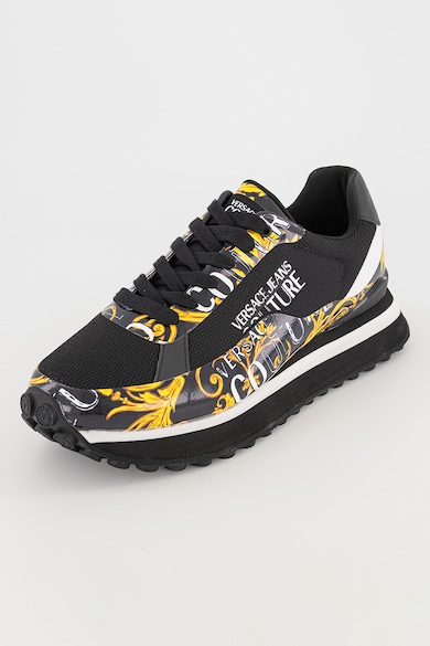 Versace Jeans Couture Logómintás sneaker műbőr részletekkel férfi