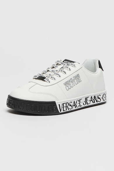 Versace Jeans Couture Bőr és műbőr sneaker logóval férfi