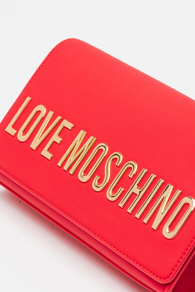 Love Moschino Geanta plic din piele ecologica cu logo Femei
